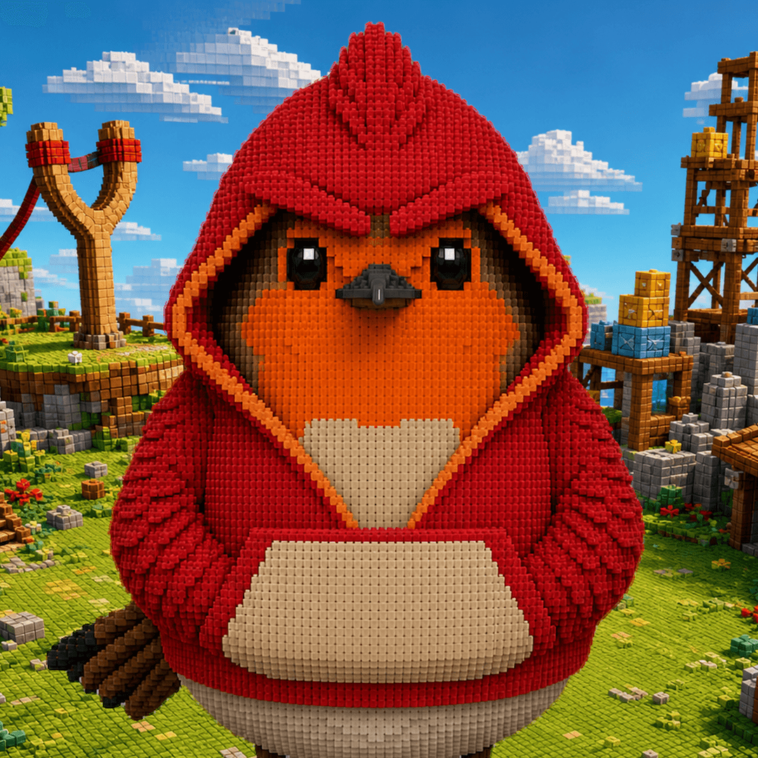 Red Robert Bird