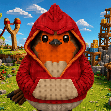 Red Robert Bird